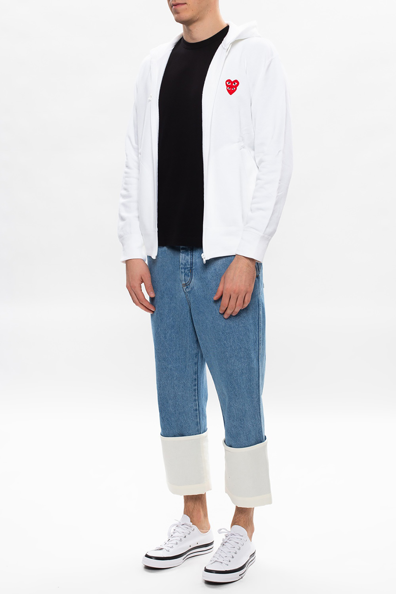 PLAY Comme Des Garcons P1T010NAVYWHITE 関税送料込 5.jpg